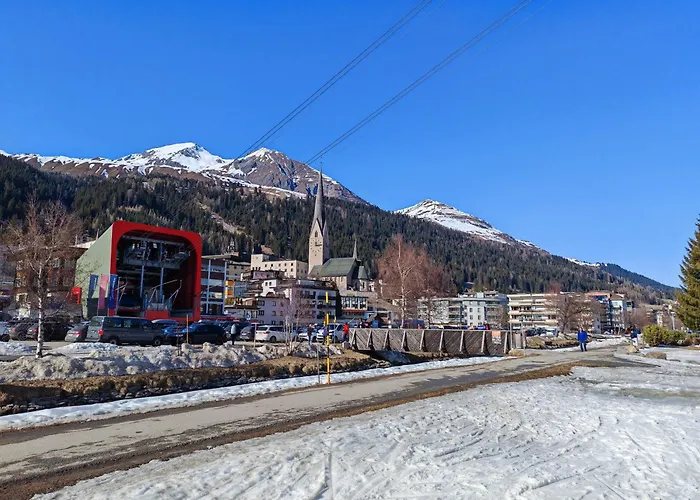 Appartement Fuer 8 Pers Neben Talstation Jakobshorn Skipiste 3 Schlafzimmer Privater Garten Vollausgestattete Kueche *